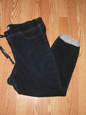 L.E.I Pull On Cuffed Stretch Denim Jeans 3X